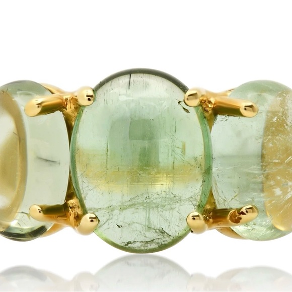 Charlie & Marcelle Small Gumdrop 3 Stone ring - Picture 3 of 6